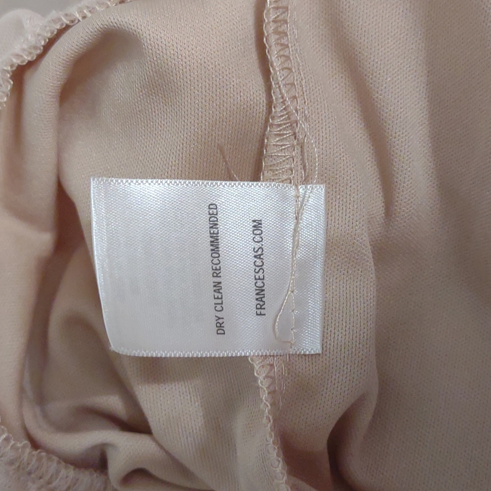 FREE w/ Bundle Francesca's Tan Dress White Lace Overlay & Cutout Chest Small - Picture 11 of 15